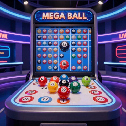 Mega Ball Spielautomat von Evolution bei Yep Casino